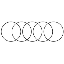 sourcing map Pack of 5 O-Rings Sealing Rings 140 mm x 133 mm x 3.5 mm Metric Nitrile Rubber Seal Round for Cream Dispenser Pool Pump Quick Coupling Transfer Adapter