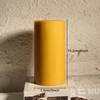 2 Packs Natural Beeswax Pillar Candles 2x4 inch, Unscented 100%