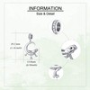 HUKKUN Bearded Dragon Charm 925 Sterling Silver Bearded Dragon Charm