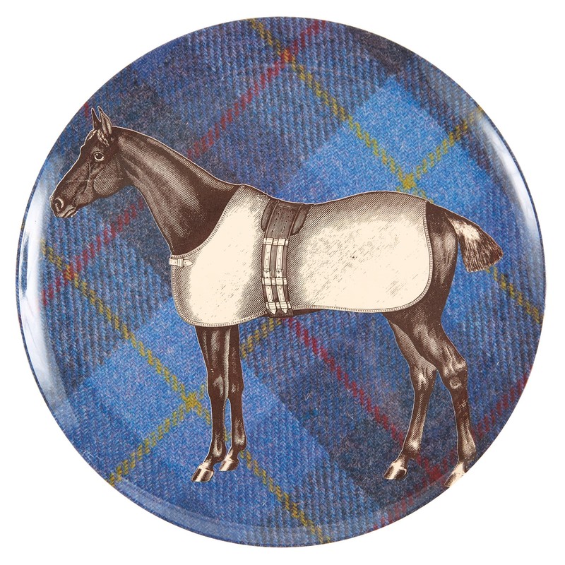 EQUUS TWEED SIDE PLATES SET/4