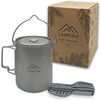 Campura Titan Pot - 750 ml with Cutlery Set, Lightweight