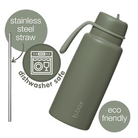b.box 1 L Insulated Flip Top Bottle, 1 L Flip Top Bottle, Genuine b.box