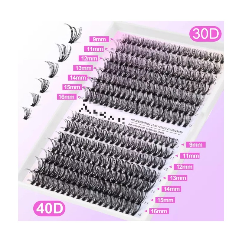 Generic Pawotence Lash Extension Kit DIY 280pcs Lash Clusters Eyelash