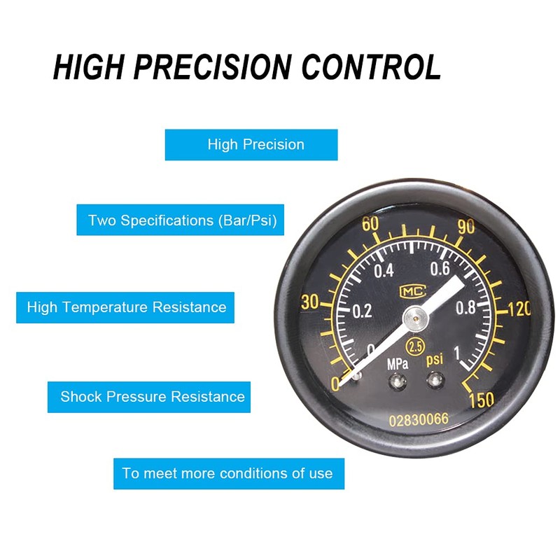 Beduan BR2000 Air Compressor Regulator Combo 1/4" NPT,Manual Drain with
