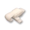 25-Pack LCW White Plastic Vaporproof / Vapor Tight Cover Latches