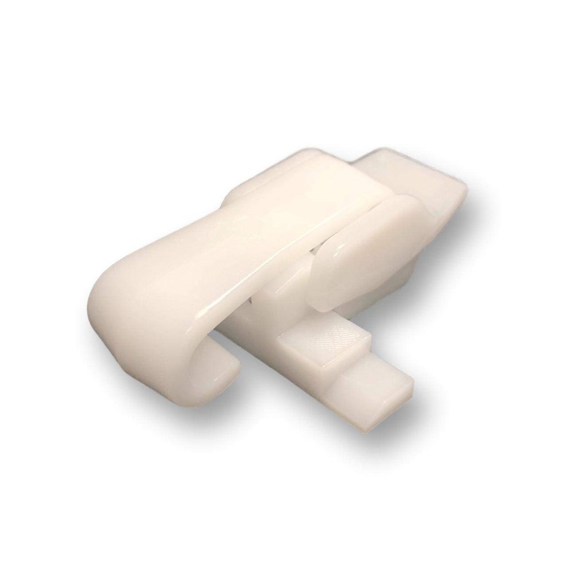 25-Pack LCW White Plastic Vaporproof / Vapor Tight Cover Latches