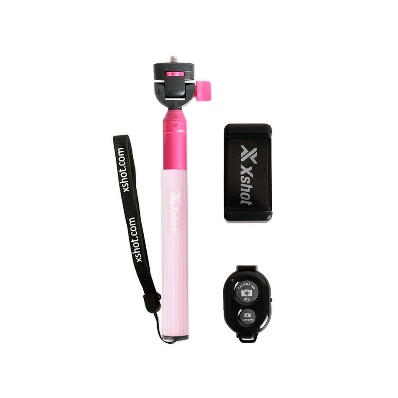 XShot Extendable Selfie Stick Monopod Pole with Matching Comfortable Silicon