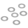 120Pcs Washer Flat Stainless Steel 4mm ID 7mm OD Accessory