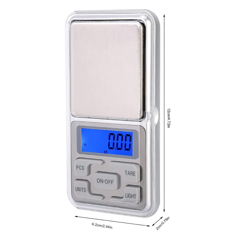 Pocket Gram Scale, 500g 0.1g Portable Food Travel Kitchen Small