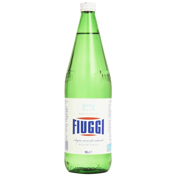 Fiuggi - Still Mineral Water - 6 Glass Bottles, 1L Per Bottle