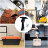 2 Pcs Elastic Stainless Steel Rubber Hood Catch Flexible T-Handle