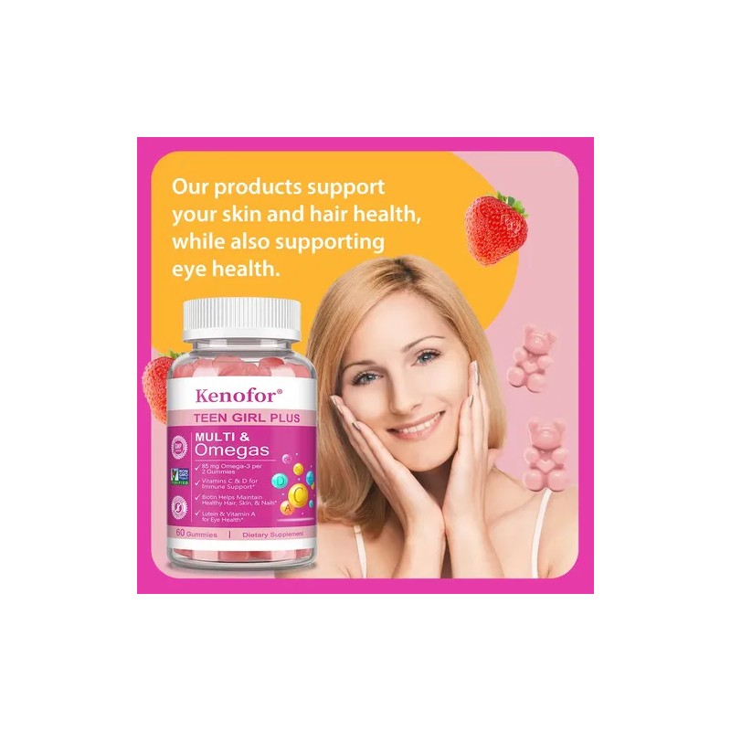 Gomitas Multivitamínicas Kenofor Omega-3 Para Adolescentes