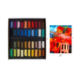Sennelier Set of dry pastels 40 semi-pastel soft pastel ecu extra fine pastel and 1 card