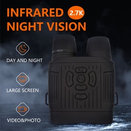 Digital NightVisions 300M Full-Dark Viewing Day Night Use with 3.0Inch TFT Screen 10X Digital Zoom Support 36MP Resolution Photo Taking 2.7K Video Recording and Playback for Outdoor Camping Observation Night Fishing Boating