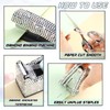 Demissle 6 Pcs Bling Office Desk Accessories Set Crystal School