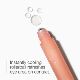 Suero que desinflama los ojos Clinique All About Eyes, roll-on de masaje, ojeras, tratamientos para ojos, Sin color