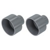 sourcing map 2 Pcs UPVC Reducer Pipe Fitting, 75x40mm PVC