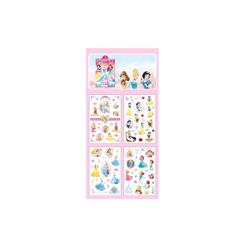 80 Princess Temporary Tattoos Princess Temporary Tattoo Stickers Set Party