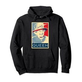 Elizabeth Her Royal Highness Queen of England Pullover Hoodie