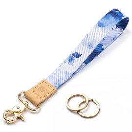 EcoVision Keychain Lanyard for Keys, Wristlet Key Chain for Women, Key Holder Lanyards with 2 keyrings