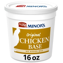 Minor's Chicken Base, Great for Soup Broth, Gravy, and Sauces, No Added MSG, 16 oz Tub