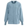 Medline PerforMAX 829 Unisex Snap-Front Warm-Up Jacket, Misty, Size Small