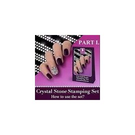 MOYRA"CRYSTAL NAIL STAMPING KIT" (INCLUDES CRYSTAL RHINESTONES) COMPLETE KIT