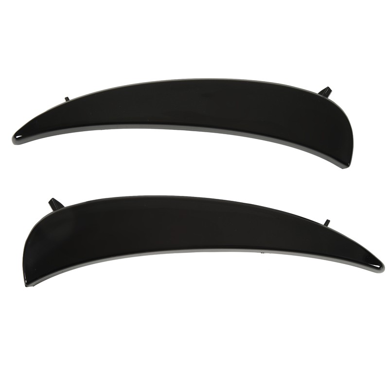 Gloss Black Front Bumper Fog Grille Air Vent Trims Replacement