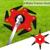 Cokacot 2PCS 6 Steel Razors Trimmer Head Reversible Weed Eater