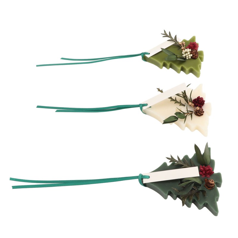 3pcs Aromatherapy Tablets Different Fragrances Tree Shaped Dry Flowers Scented