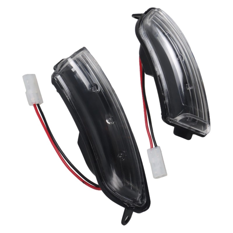 WF-AUTO Clear LED Wing Side Mirror Blinker Turn Signal Lamps