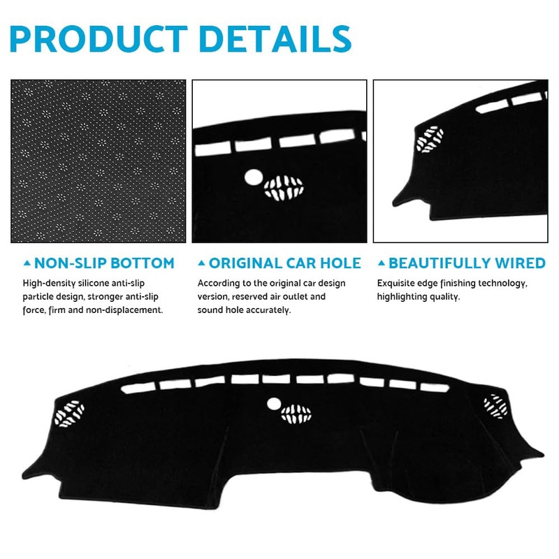 MAX COOL Dash Mat Dashboard Cover Non-slip Carpet Suitable for