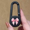 'Pink Bow' Compass Keyring (KC00035676)