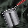 Stainless Steel Deep Fryer Pan Durable Portable Mini Long Handle