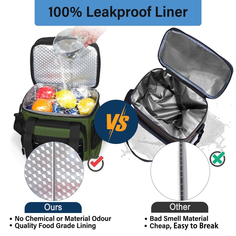Lunch Box Cooler Bag - Insulated Tactical Lunchbox for Men