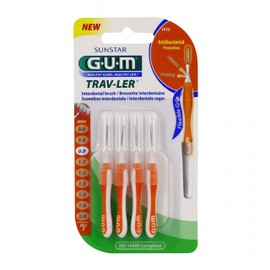 GUM Trav-ler 4 Interdental Brushes - 1412: 0,9 mm