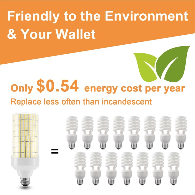 RIUVAO 800W Equivalent LED Corn Bulb, Led Corn Light Bulbs