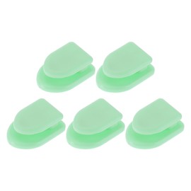 HEROFFIX 5 Pcs for Purses Bags Keys Water Bottles and Shopping Bags Car Storage Hooks Sturdy Car Adhesive Hooks Green ABS 1.18"x0.79"