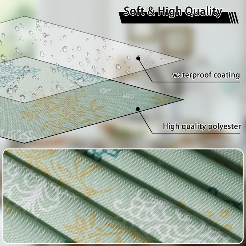 Mantel impermeable, mantel rectangular, mantel de estilo bohemio. pulgadas, adecuado