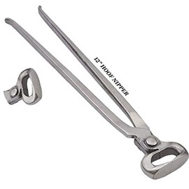 Hoof Nipper 10"&12"&14"&15" Vanadium Steel Farrier Tool in Dull Finish (12 Inch)