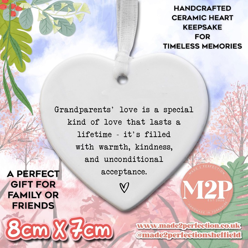 Heartfelt Grandparents' Keepsake | Lasting Lifetime Love | Filled with