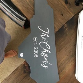 Custom North Carolina Wood Cutout