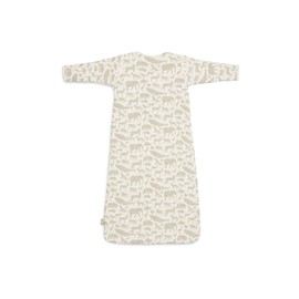 Jollein Baby Sleeping Bag - Animals, Olive Green - 70 cm - Cotton - 2.0 to 3.0 Tog - Removable Sleeves - Baby Sleeping Bag - Animal Print, Olive Green