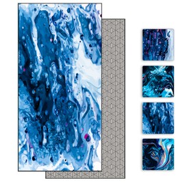 DARCHEN Microfiber Beach Towels Oversize Quick Dry Towel [1 or 4 Pack] - Travel Beach Towel for Swimming Pool, Sand Free Towel(Extra Large XL 180x90, Large 160x80) for Kids Adult, Compact Lightweight