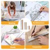 5Pcs Cork Backed Ruler Stainless Steel Ruler, 6/8/12/14/16 Inch Metal