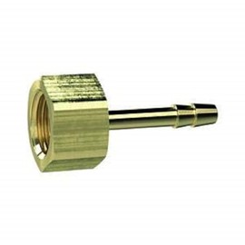 Screw-on hose nozzle, G 3/4 i, for hose LW 13 mm, SW 32, brass, working pressure max. 25 bar, operating temp. Max. 150°C