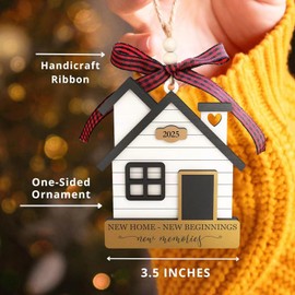 House Warming Gifts New Home - Housewarming Gifts for New House, Housewarming Gift Presents for Women, Couple - New Home Gifts for Home, New Home Owners Gift Ideas - Wooden New Home Ornament 2025