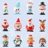 AUEJACKY Wind Up Christmas Toys, 12 Pieces Running and Jumping