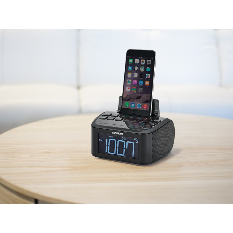 Sangean Compact AM/FM Dual Alarm Clock Radio with Large Easy