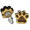 Paw Print Earrings - Wood Cutout - Stud Post Earrings